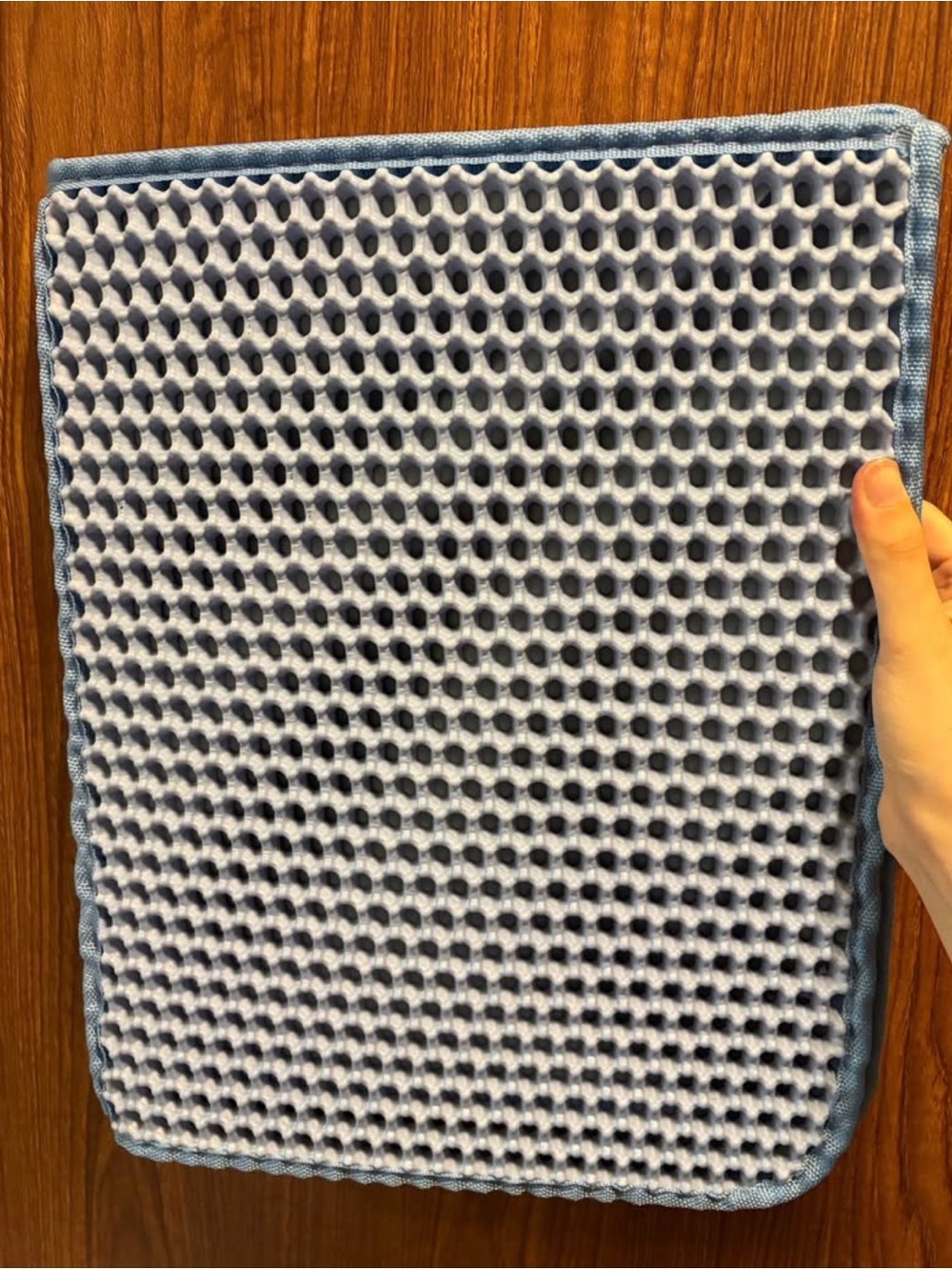 Light Blue Cat litter trapping mat